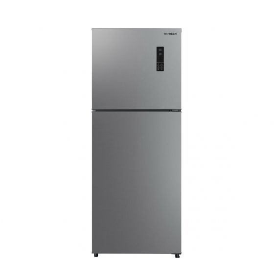 ثلاجة فريش نوفروست بفريزر علوي، 426 لتر، فضي -  FNT-MS540MWG
