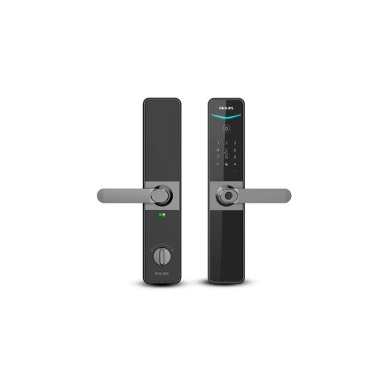 Philips 6000 Series Smart Lever Door Lock, Sky Grey - DDL610-5HBS