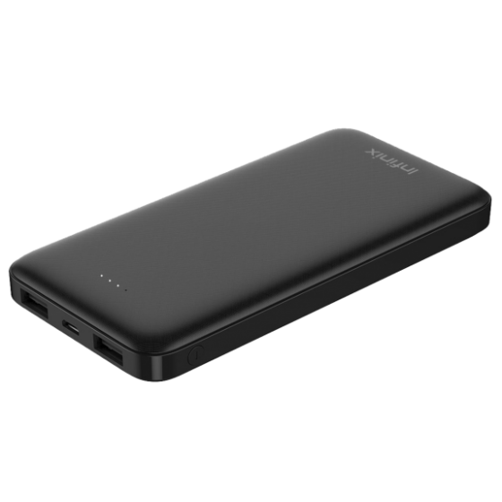 Infinix Power Bank, 10000mAh, 2 Ports, Black - XP04 