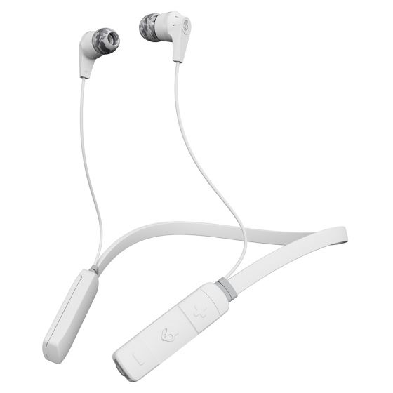 Skullcandy INK’D Wireless Earphones, White and Grey - S2IKW-J573