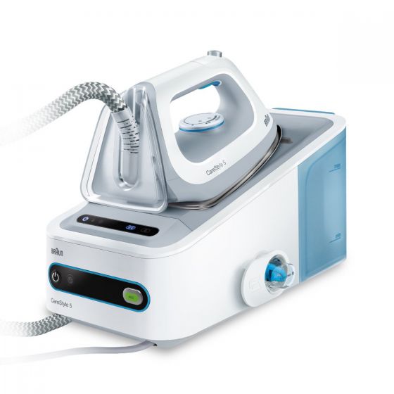 Braun CareStyle 5 Steam Generator Iron, 2400 Watt, White & Blue - IS 5022