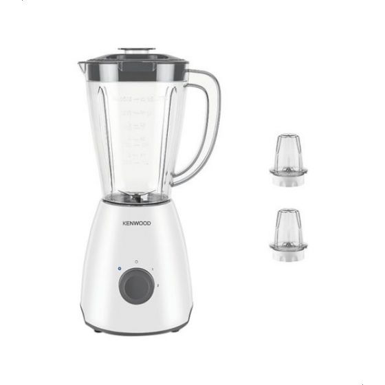 Kenwood Blender With 2 Mills, 1.5 Liters, 400 Watt, White - BLP10.CO 