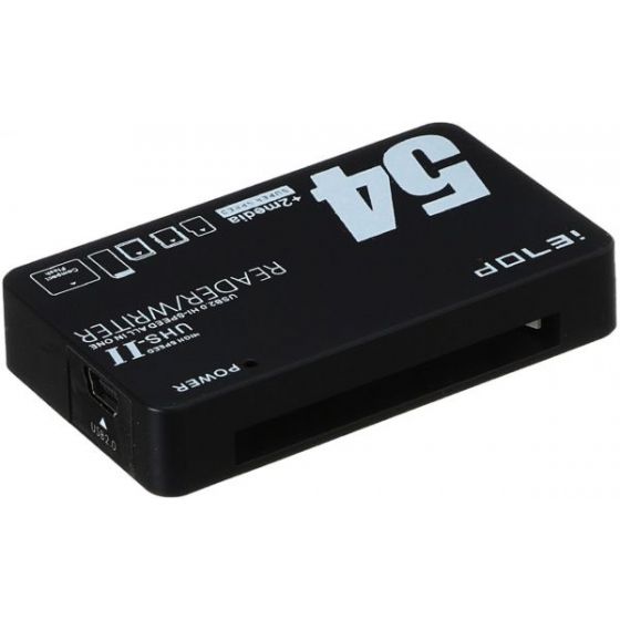 IeTop Memory Card Reader Hub, Black - Kx2309