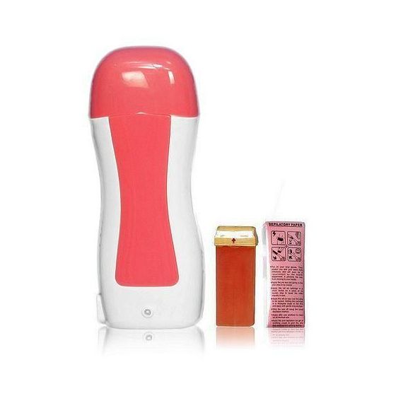 جهاز شمع لازالة الشعر، احمر/ابيض - Wax-red