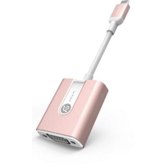 iKlips CASA V01 USB Type-C To VGA Adapter, Pink - AAPADV01RG