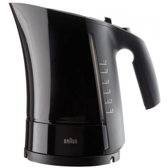 Braun MultiQuick 3 Electric Water Kettle, 1.7 Liter, 2280 Watt, Black - WK 300