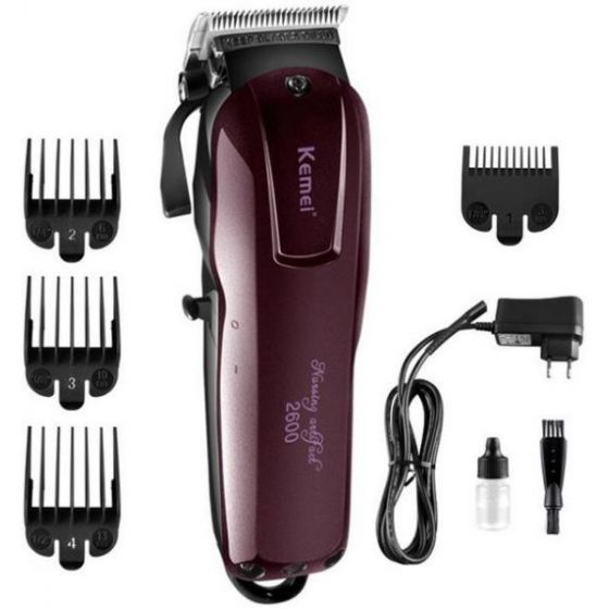 Kemei Professional Hair Clipper, Multicolor - KM-2600