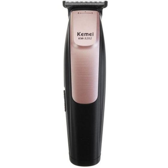 Kemei Cordless Hair Clipper, Black/Gold - KM-3202