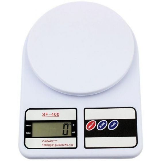 Electronic Digital Kitchen Scale - White