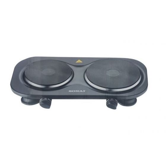 Sonai Double Electric Plate - 2500 Watt, Black- SH-360