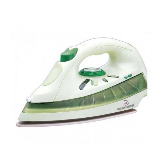Black and decker store steam iron 1600