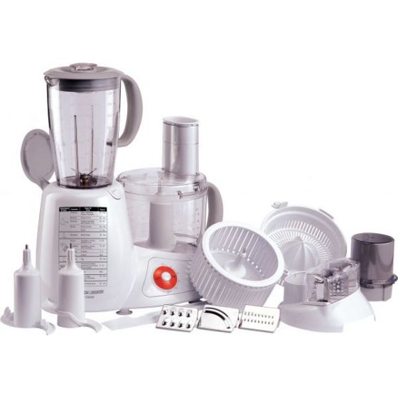 Black & Decker Food Processor, 1000 Watt, White - FX1000
