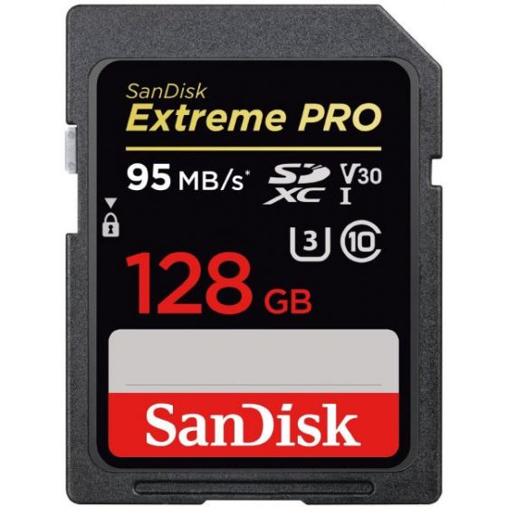 SanDisk Extreme PRO UHS-I SDXC Memory Card, 128GB -  SDSDXXG-128G-GN4IN