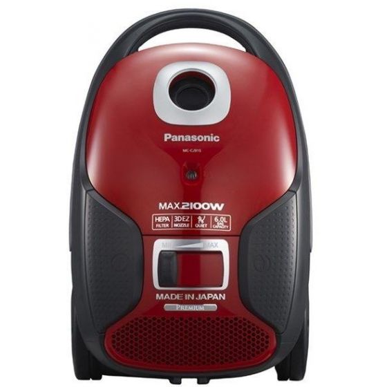مكنسة كهربائية باناسونيك، 2100 وات، احمر/اسود - MC-CJ915R