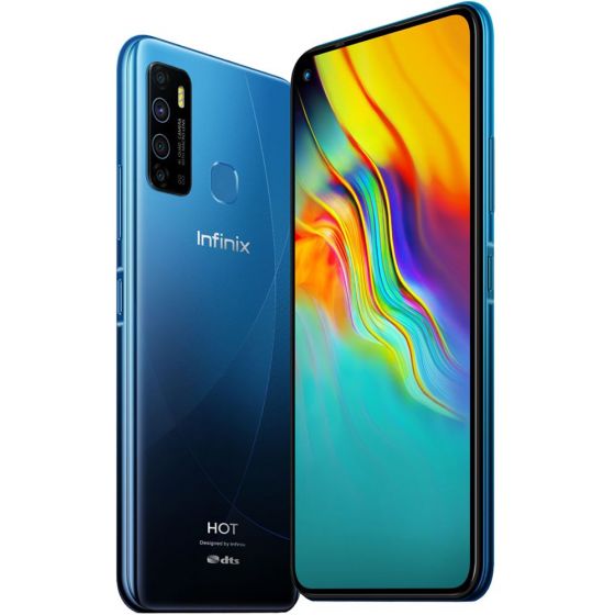 انفينكس هوت 9 بشريحتين اتصال، 64 جيجا، شبكة 4G LTE - ازرق