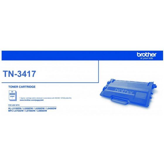 خرطوشة حبر ليزر براذر، اسود - TN-3417