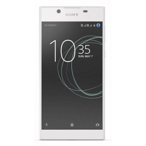 Sony Xperia L1 Dual Sim, 16GB, 4G LTE- White With Back Cover And Screen Protector