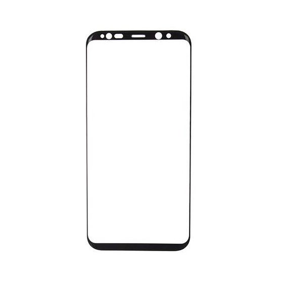5D Tempered Glass Screen Protector For Samsung Galaxy S8 Plus - Transparent with Black Frame