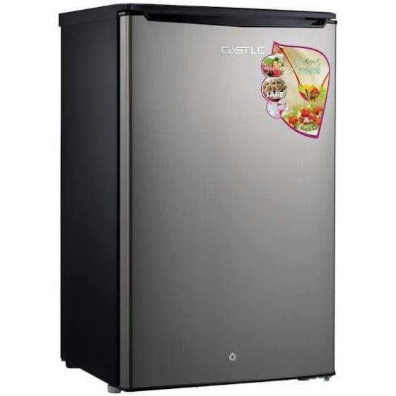 Castle Defrost Mini Bar Refrigerator, 97 Liters, Silver- FR1097K