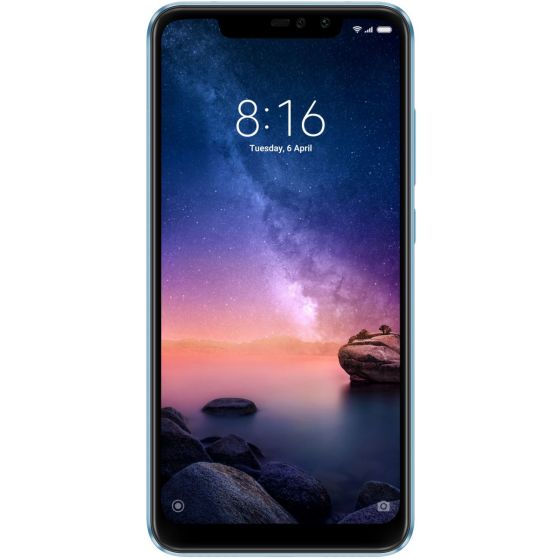 Xiaomi Redmi Note 6 Pro Dual Sim, 64GB, 4G LTE - Blue