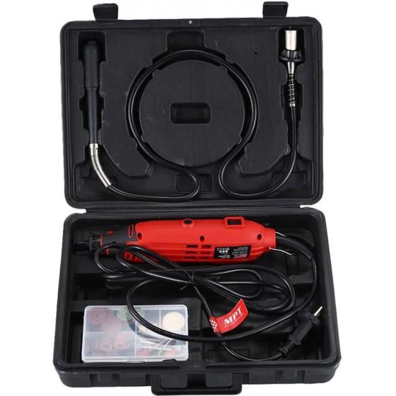 MPT Mini Electric Drill Set, 160 Watt, With Engraving Accessories, Black/Red- MMG1603 
