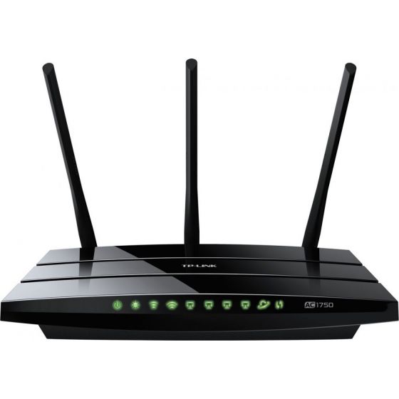 TP-Link AC1750 Wireless Dual Band Router, Black - Archer C7