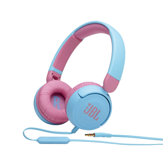 JBL Kids Wired On Ear Headphones, Blue and Pink- Jr310