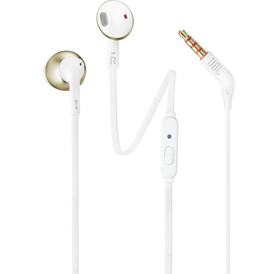 JBL Tune 205 In-ear Wired Earphones with Microphone, Gold - TUNE205