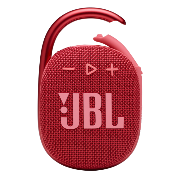 JBL Clip 4 Portable Wireless Speaker, Red - JBLCLIP4BLKO