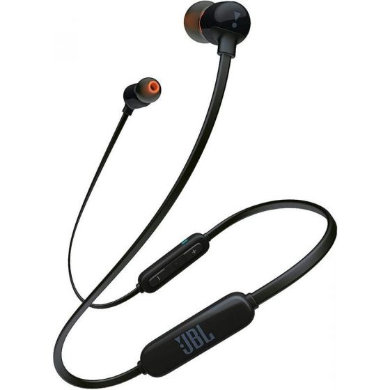 JBL Tune In-Ear Earphone Wireless with Microphone, Black - T115BT