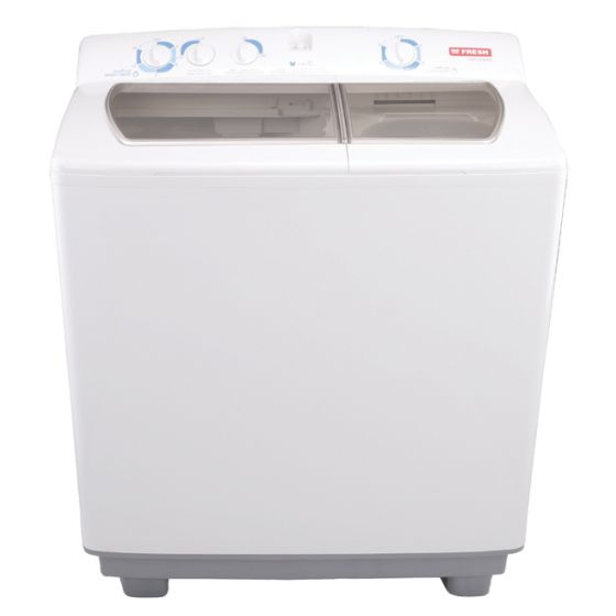 Fresh Top Load Half Automatic Washing Machine, 10 KG, White- FWT1000NA