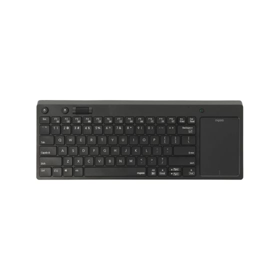 كيبورد لاسلكي متعدد الوسائط رابو بلوحة لمس، اسود - K2800