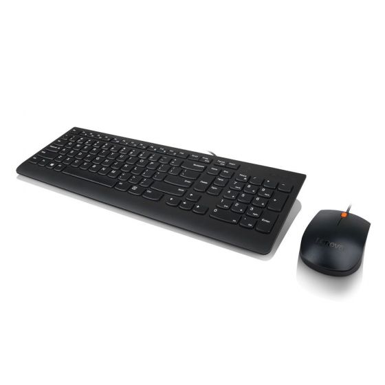 Lenovo 300 Wired Keyboard And Mouse, Black - GX30M39607