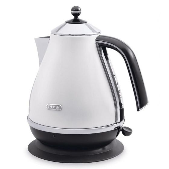 Delonghi Icona Kettle, 1.7 Litre, White- KBO2001