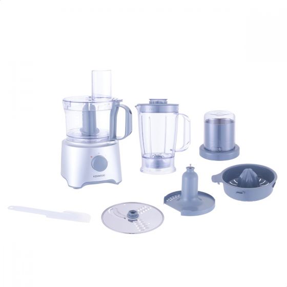 Kenwood Multipro Compact Food Processor, 800 Watt, Silver - FDP302SI