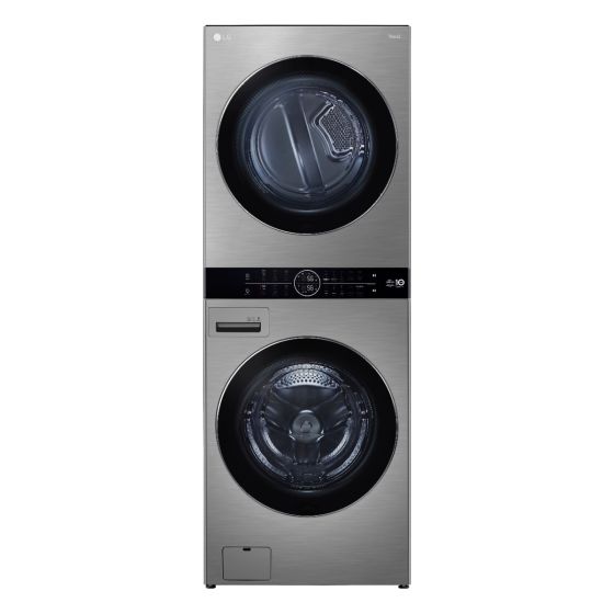 LG WashTower Front Load Automatic Washing Machine with Dryer, 21 KG, Silver- FWT2116SS