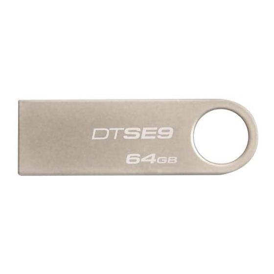 فلاش درايف USB كينجستون داتا ترافلر، 64 جيجا - DTSE9H/64GB