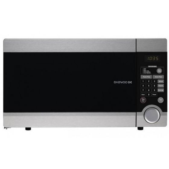 Daewoo Countertop Microwave, 31 Liter, 1000 Watt, Stainless Steel - KOR1N4A