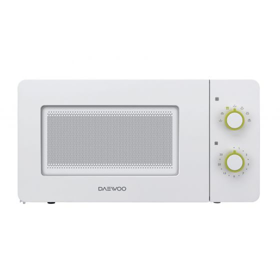 Daewoo Countertop Microwave, 20 Liter, White / Green - KOR - 5A17
