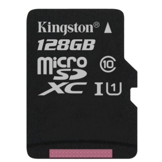 Kingston Canvas Select Class 10 MicroSDXC Memory Card, 128GB - SDCS/C10