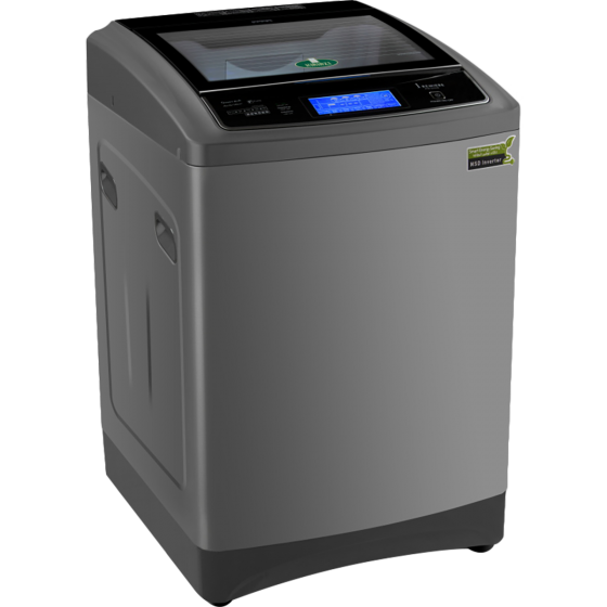 Kiriazi Premiere  Top Load Automatic Washing Machine, 12 KG, Inverter Motor, Silver Metallic - KTW 1212 CS