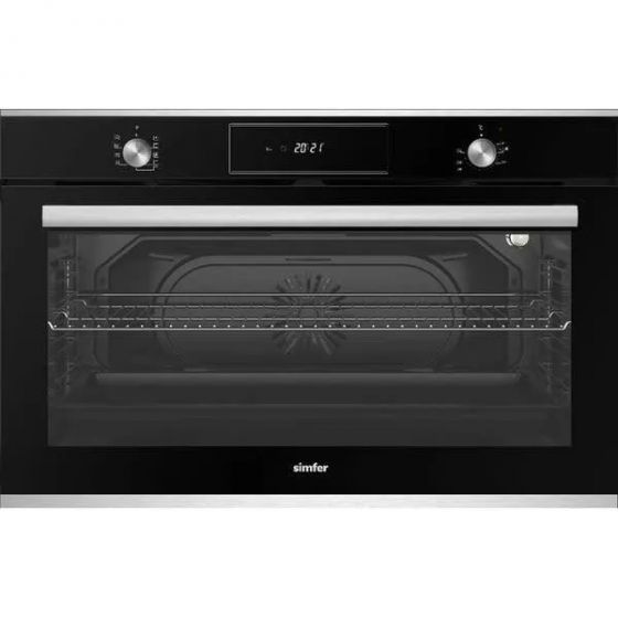 Simfer Digital Built-In Gas Oven, 90 Cm, 90 Liters, Black- BO90GG01