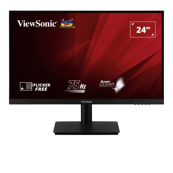 ViewSonic 24 Inch FHD LCD Monitor, 75Hz, Black - VA2406-H-2