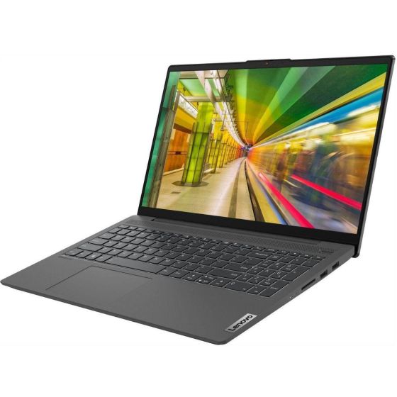 Lenovo Ideapad 5 Laptop, Intel Core i5-1135G7, 15.6 Inch, 512GB SSD, 8GB RAM, Intel Iris XE Graphics, Windows 11 - Platinum Grey