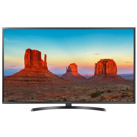شاشة تلفزيون ال جي 55 بوصة الذكي 4K فائق الدقة ال اي دي مع رسيفر داخلي - 55UK6400PVC