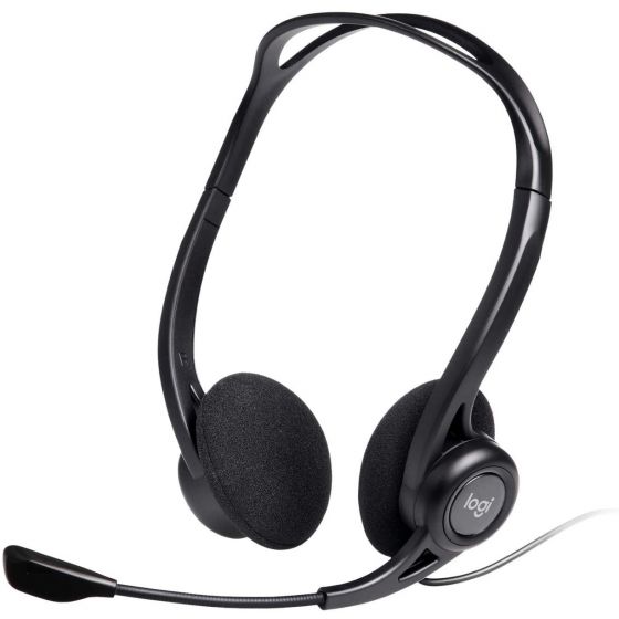 Logitech 960 USB Headset with Microphone - Black