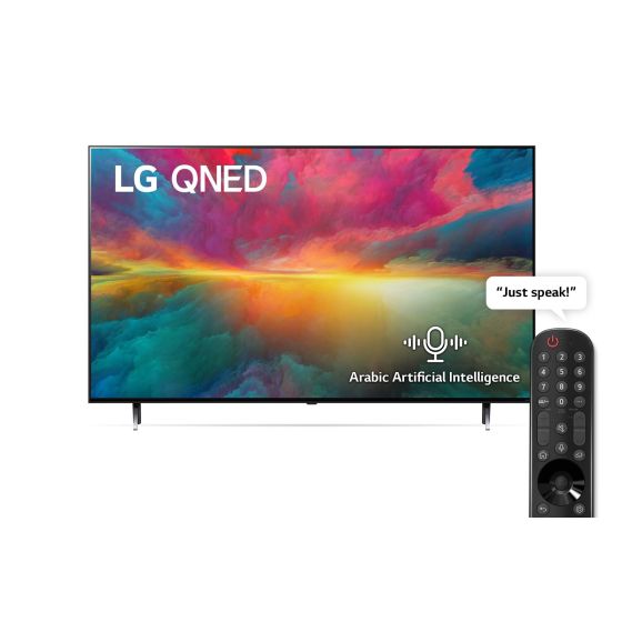 شاشة تلفزيون سمارت ال جي 55 بوصة QNED، دقة 4K UHD، بريسيفر داخلي - 55QNED756RB