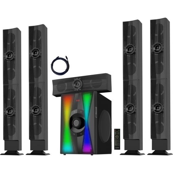 Home theater Xzone 5.1, 6 pieces, Black - X4 