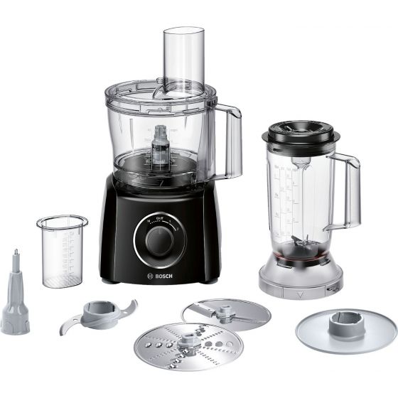 Bosch MultiTalent 3 Food Processor, 800 Watt, Black - MCM3201B