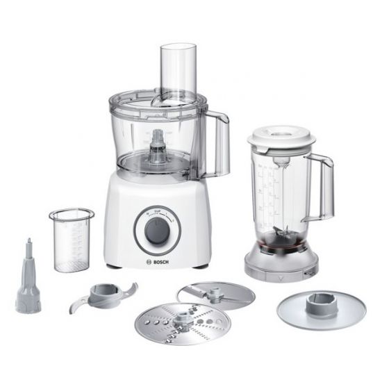 Bosch MultiTalent 3 Food Processor, 800 Watt, White - MCM3200W